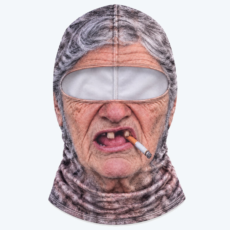 Grappig, realistisch skimasker – Hilarische winterfeestkleding voor groepen die van het buitenleven houden