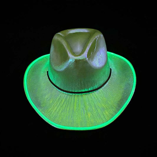 🌟 Kleurrijke, gloeiende cowboyhoed · Feestdecoratie 🌟