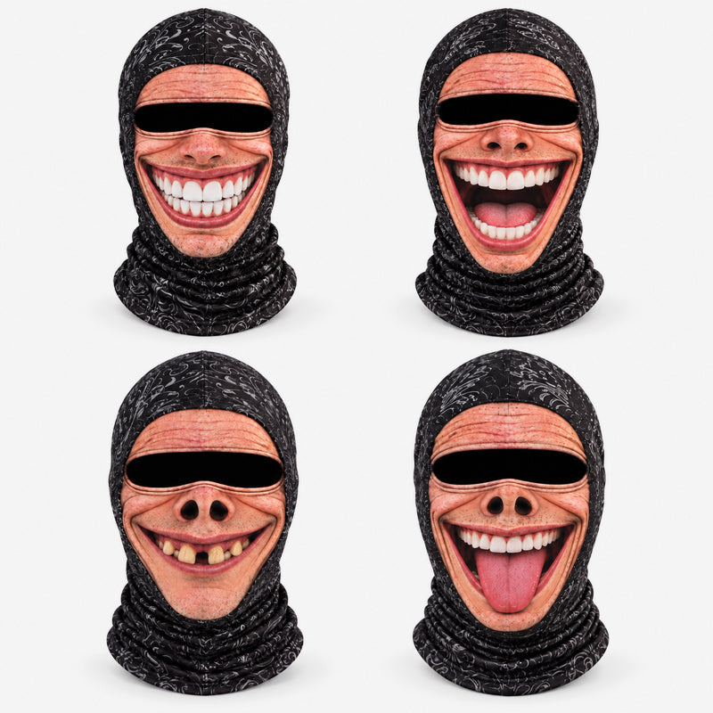 Grappig gezichtsmasker voor ski's – Hilarische bivakmuts voor de winter en het skiën