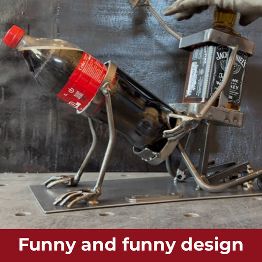 Schedel Cola- en Wijnfleshouder