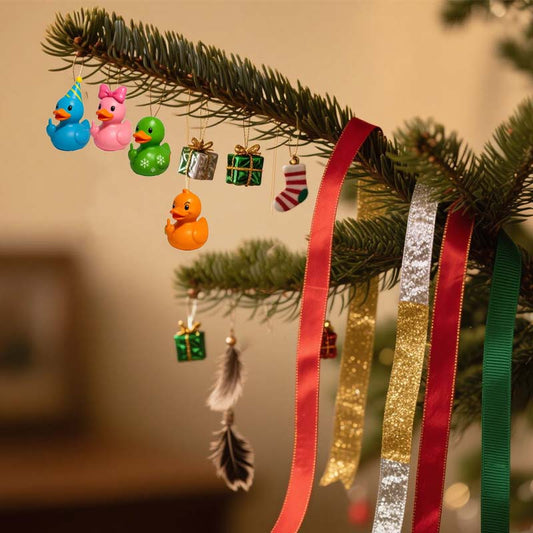 Middelvinger Rubber Eend Kerst Blind Box