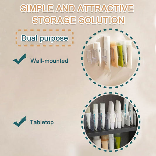 🎁Een must-have voor het hele gezin🏠Wandgemonteerd wasrek zonder stoten