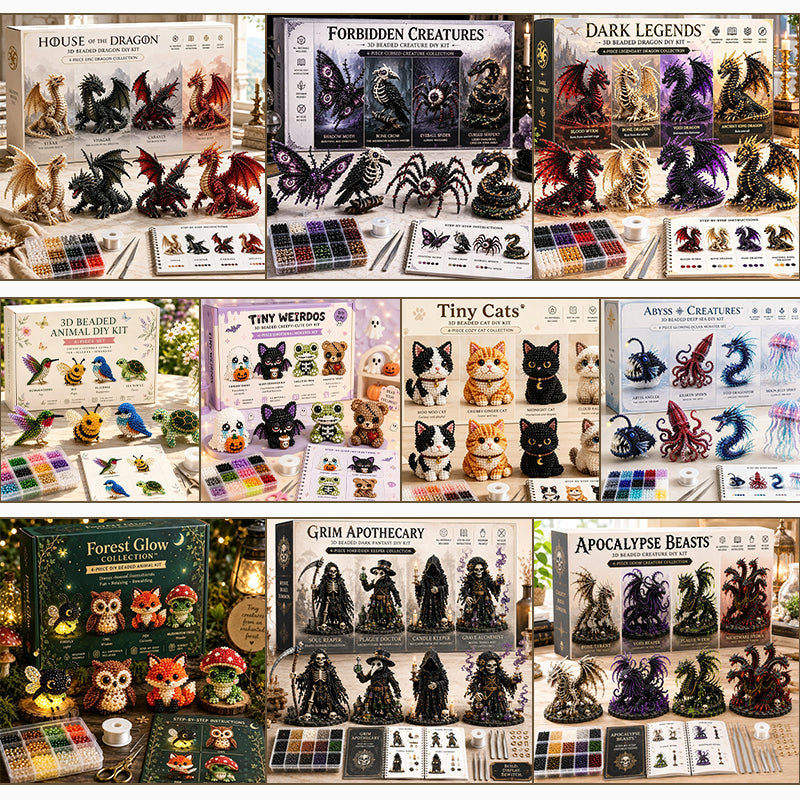 3D-kralen: dieren & fantasie – doe-het-zelfcollectie