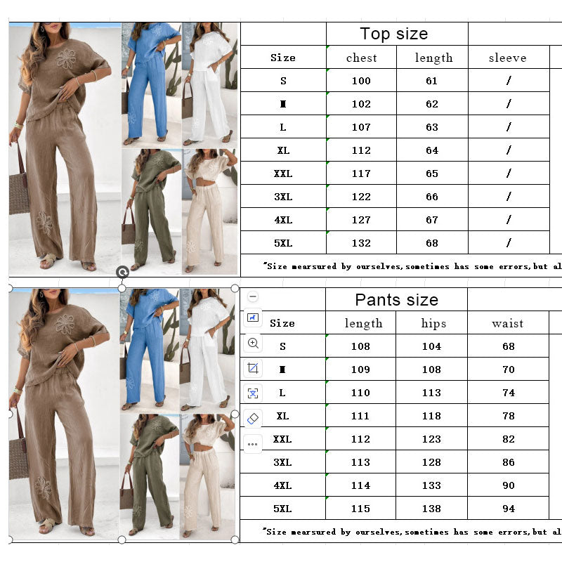 🌟45% KORTING voor een beperkte tijd op een tweedelige set🎁Geborduurd Casual Pak (2 Stuks)