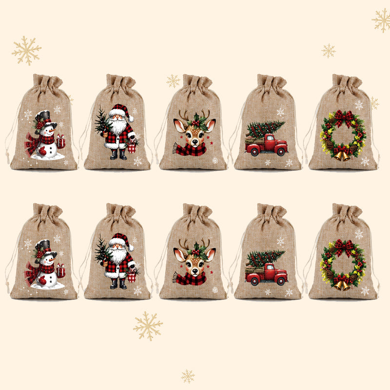 π Kerstcadeauzakjes met trekkoord