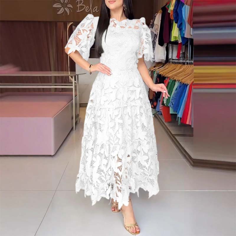 âšTijdelijke aanbieding 45% KORTINGđKanten Holle Jurk