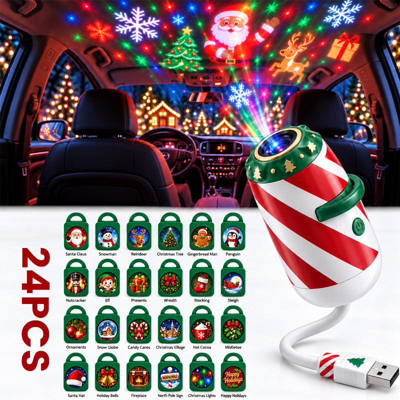 Merry Ride Kerst-autoprojectorlampje