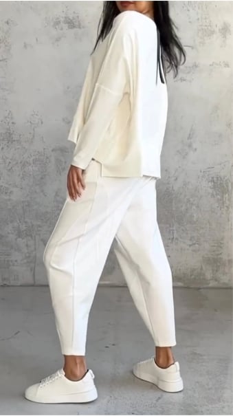 🔥Tijdelijke aanbieding 45% KORTING🎁CASUAL ROUND NECK LONG SLEEVE TWO PIECE SUIT