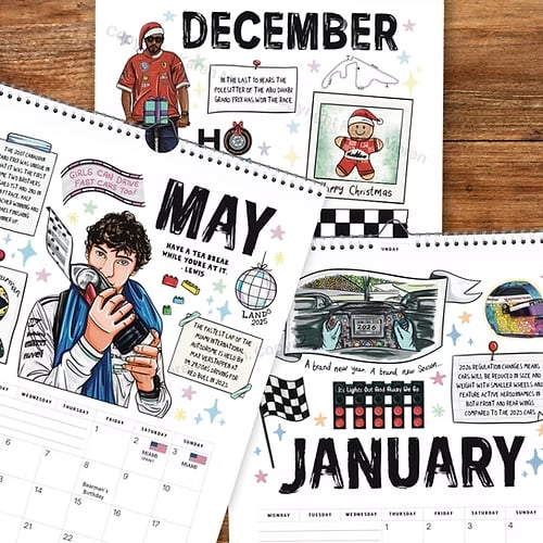 🔥LAATSTE DAG 50% KORTING - 🏎️📅F1 Scrapbook Racekalender 2026 — De ultieme racekalender voor fans om aan de muur te hange
