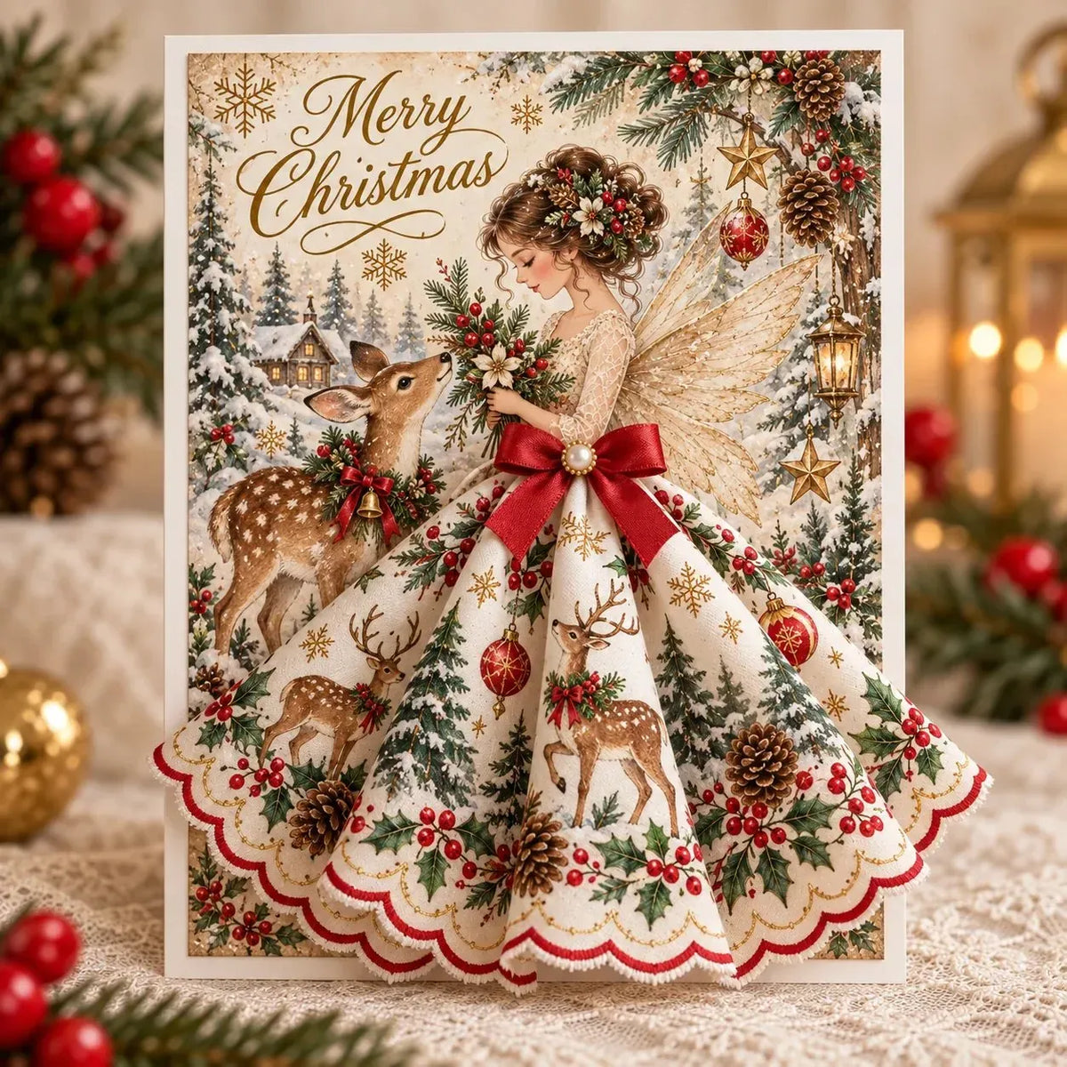 โณ Laatste dag: 49% KORTING โ ๐ผ 3D-kerstkaart met pop-up-kerstengel | Een betekenisvol kerstsouvenir met envelop en ruimte voor je persoonlijke boodschap ๐
