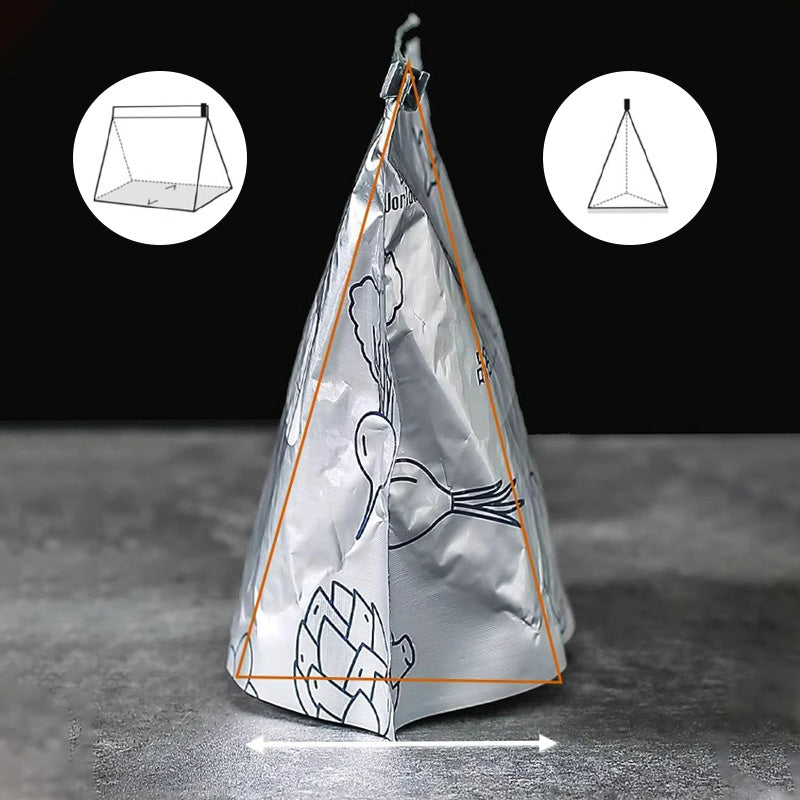 Antibacteriële aluminiumfolie bewaarzak/herbruikbare bewaarzak met aluminiumfolie sluiting