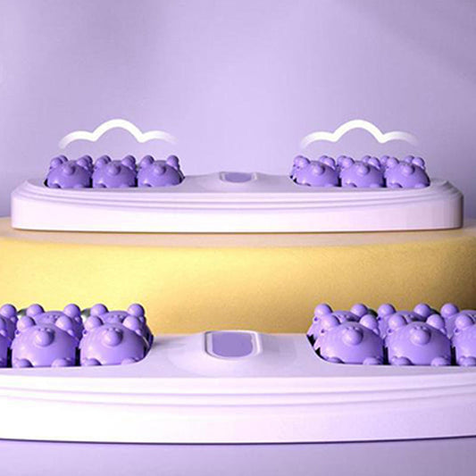 💜Draagbare dubbele voetmassageroller💜