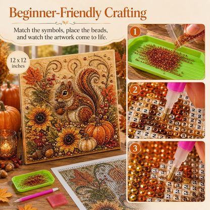 🍂💎 Herfstparelschilderpakket – Ontspannend doe-het-zelfproject om sprankelende herfstkunstwerken te maken 🖌️