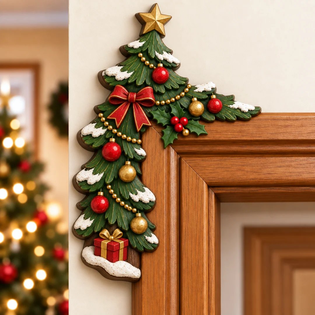 ⏰LAATSTE DAG 50% KORTING 🎅Kerst-Peekaboo-hoekversiering voor het deurkozijn