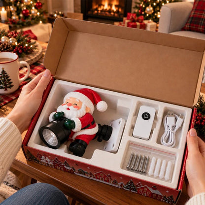 🔥HOT SALE🎅 Santa Christmas Welcome Projector – Festive Holiday Doorway Light with Remote Control ✨