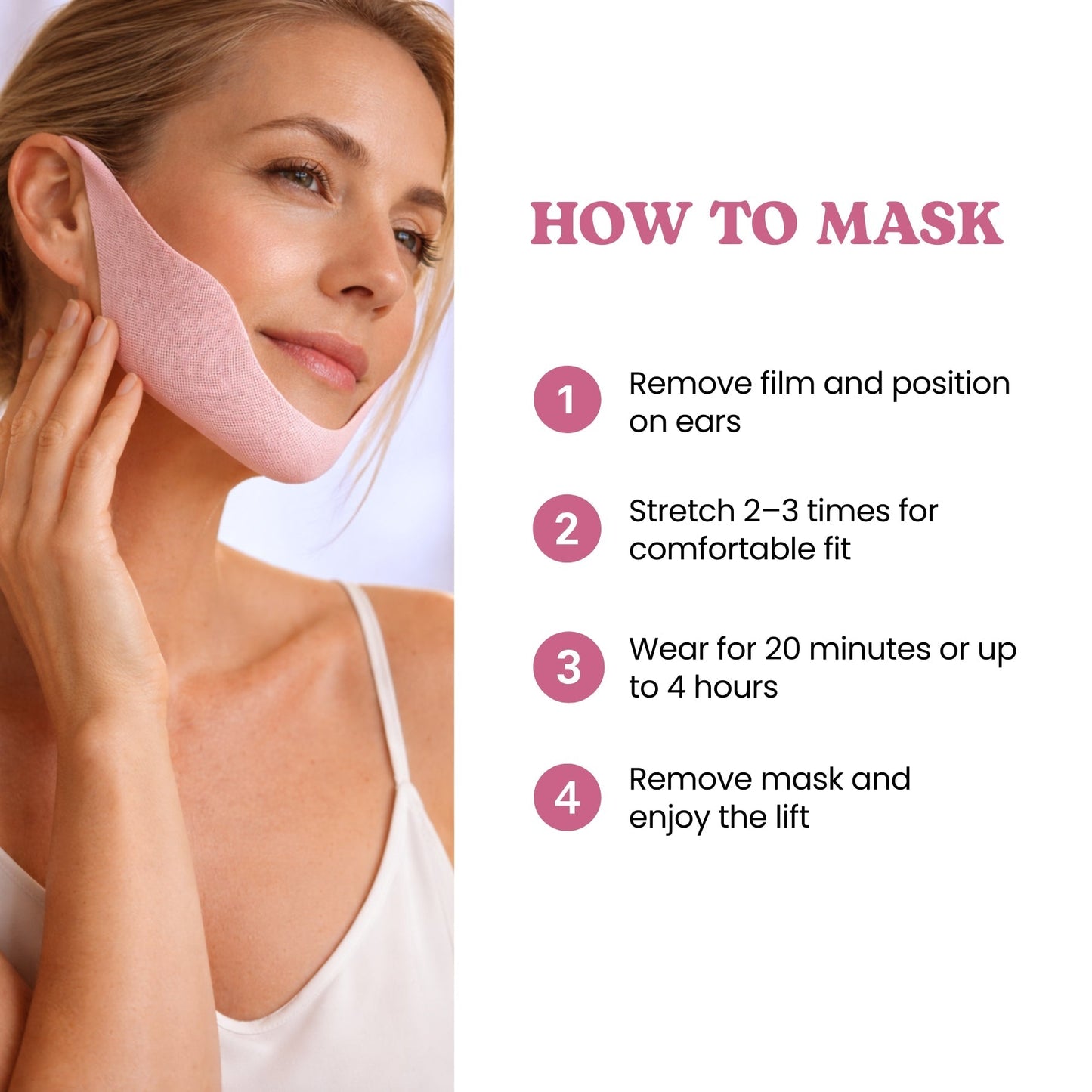 Gezichtsmasker met oorhaakje