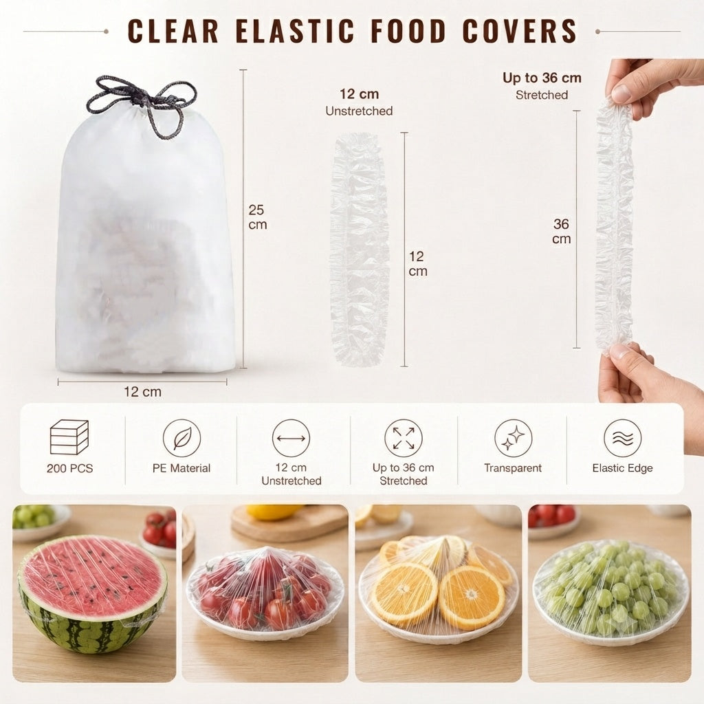 ✨ Vergeet die rommelige plastic folie — dek elke schaal binnen enkele seconden af! 🍽️💚