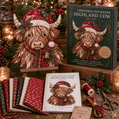 🔥LAATSTE DAG 49% KORTING - 🎅DIY-decoratieset met kerstpatchworkstof – Prachtige resultaten, geen ervaring nodig