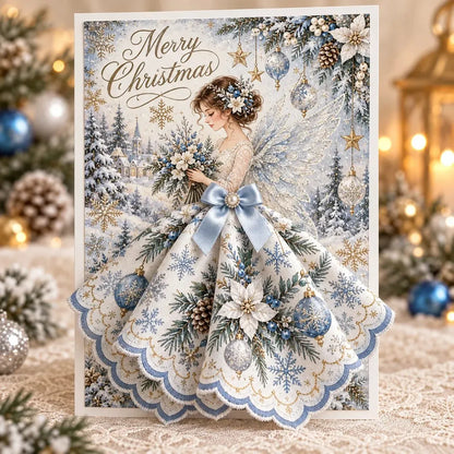 ⏳ Laatste dag: 49% KORTING – 👼 3D-kerstkaart met pop-up-kerstengel | Een betekenisvol kerstsouvenir met envelop en ruimte voor je persoonlijke boodschap 🎄