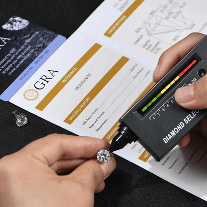 Fonkelende VVS Synthetische Moissaniet Stud Oorbellen voor Vrouwen