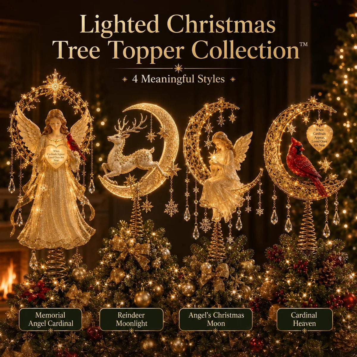 🎄Meaningful Christmas Tree Topper Collection™ – Verlichte kerstherinneringen