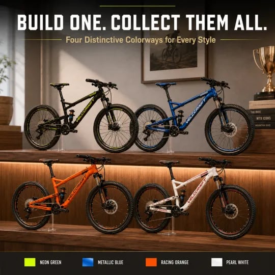 🎉🔥 50% KORTING - 🚲DIY-montageset voor mountainbikes – Zelf bouwen, tentoonstellen en verzamelen