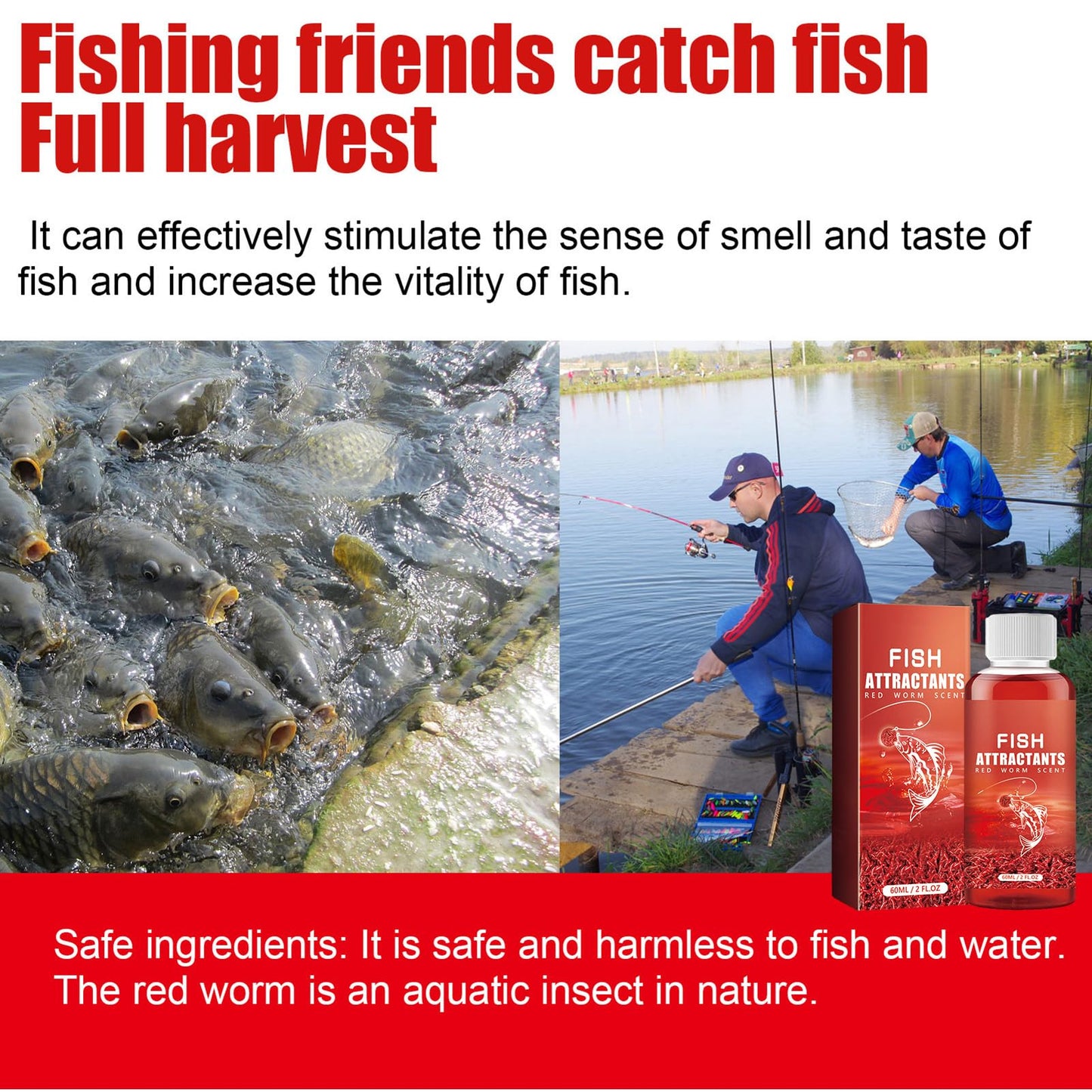 🐟Drijvend aas voor roodwormen