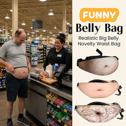 Grappige heuptas – Realistische heuptas in de vorm van een dikke buik