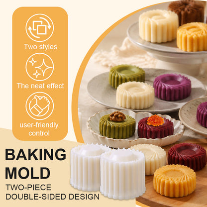 2-in-1 dubbelzijdige bakvorm voor zelfgemaakte desserts