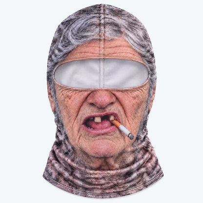 Grappig, realistisch skimasker – Hilarische winterfeestkleding voor groepen die van het buitenleven houden