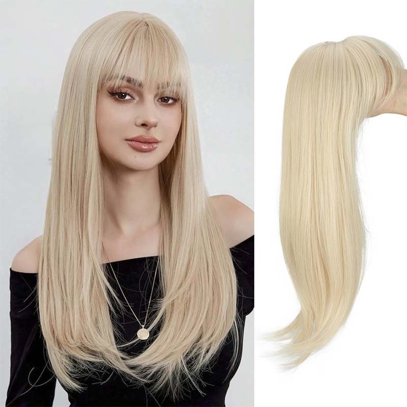 Golvend haarstuk | Ultradunne haarbasis | Licht haarstuk | Natuurlijk Remy haarstuk | Frisse look in seconden