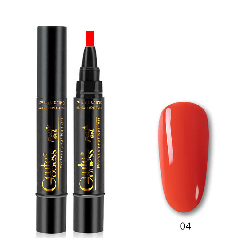 Eén-stapslijm drie-in-één nagellak gelpen