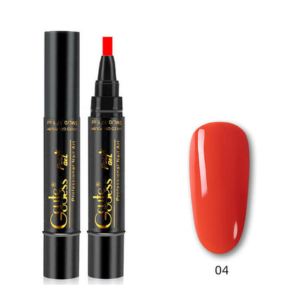 Eén-stapslijm drie-in-één nagellak gelpen