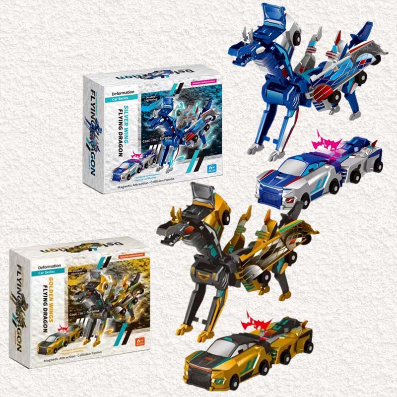 Nieuw product 2025 💥 Collision Transforming Dinosaur Car Toy