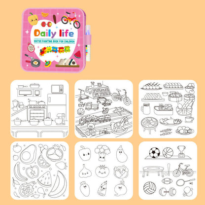 🌈 Watertekenboek voor kinderen: rustig boek 🌈