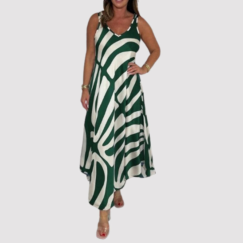 💞Zijden Bedrukte Jurk