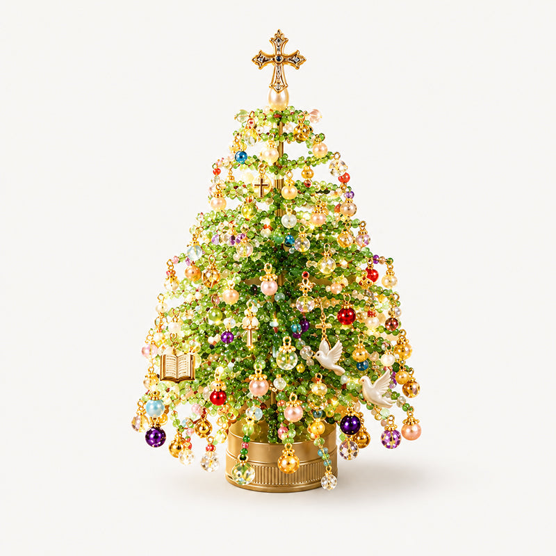 Doe-het-zelf-pakket voor een kerstboom met kralen
