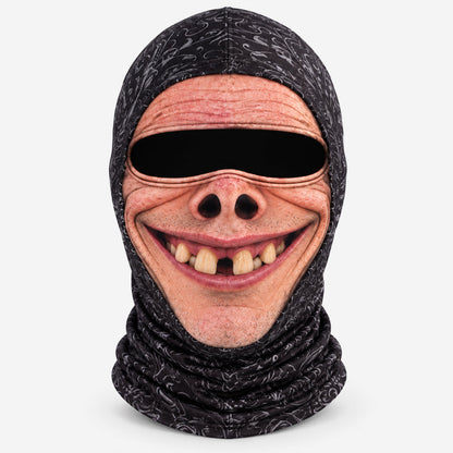 Grappig gezichtsmasker voor ski's – Hilarische bivakmuts voor de winter en het skiën