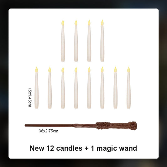 "LED Toverstaf met Zwevende Kaars – Magisch zwevend licht!"