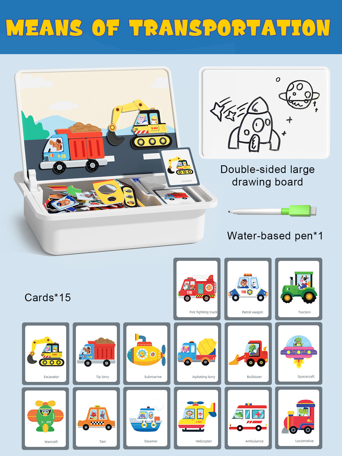 Magnetische puzzels gezicht aankleden reizen spel dubbele kant kleuterschool educatief leren speelgoed voor kinderen