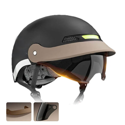 🛡️Ademende, lichtgewicht, botsbestendige motorhelm