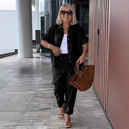 💞Gratis verzending⏳Tweedelige Set Van Katoen En Linnen