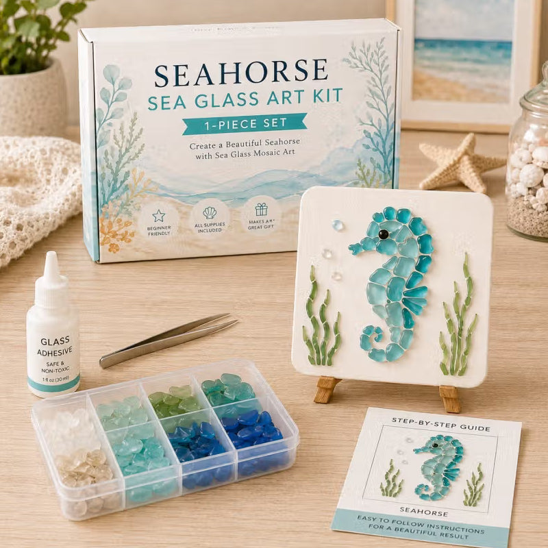 Kunstset met zeeglas – Maak een prachtig mozaïekmeesterwerk