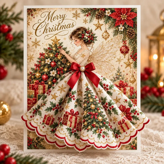 ⏳ Laatste dag: 49% KORTING – 👼 3D-kerstkaart met pop-up-kerstengel | Een betekenisvol kerstsouvenir met envelop en ruimte voor je persoonlijke boodschap 🎄
