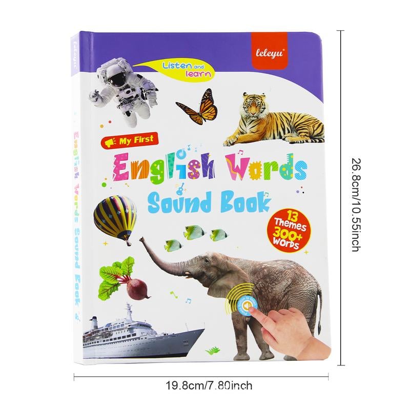 Engels leesboek/Mijn eerste Engelse speelgoedklanken - 470+ woorden, 21 thema's & leuke woordspelletjes! Perfect taalspeelgoed voor kinderen! 🇬🇧🔊
