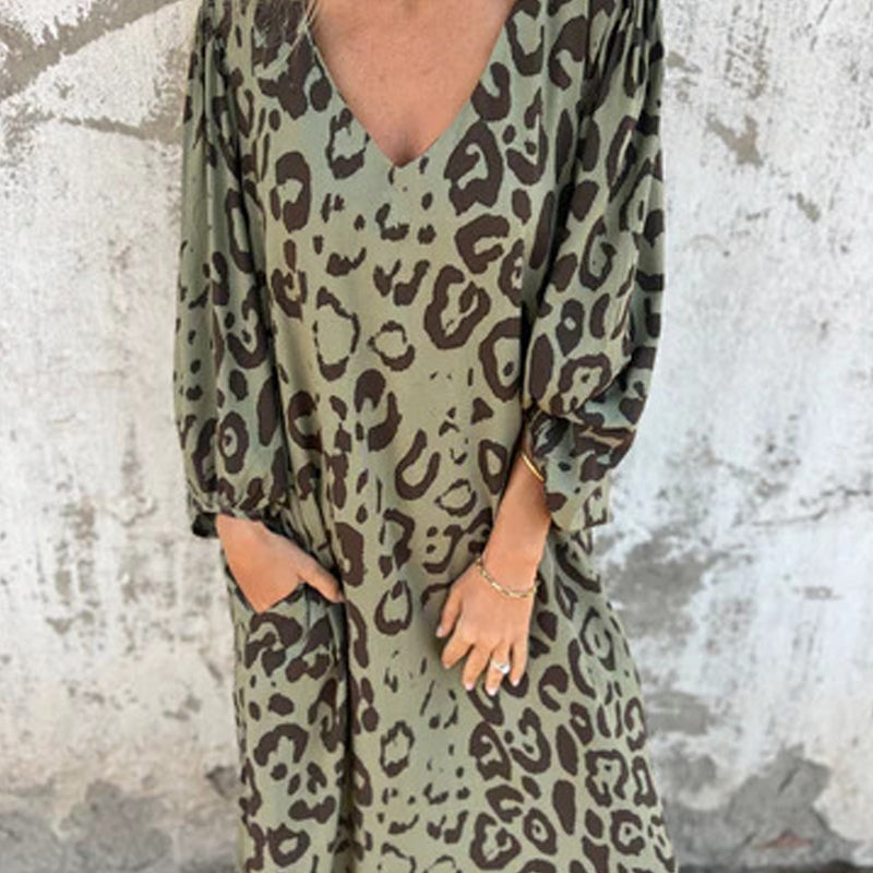 🥰Beperkte tijd aanbieding 48% KORTING🎁Luipaardprint jurk