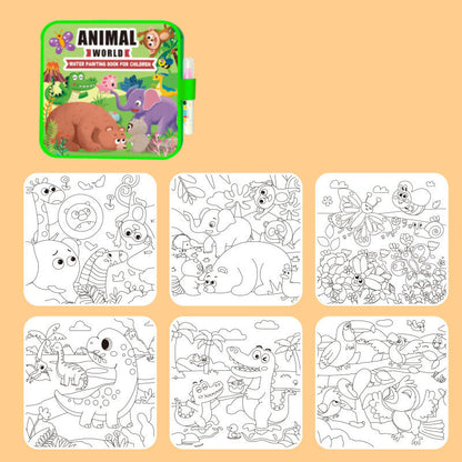 🌈 Watertekenboek voor kinderen: rustig boek 🌈