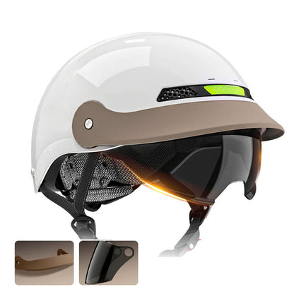 🛡️Ademende, lichtgewicht, botsbestendige motorhelm