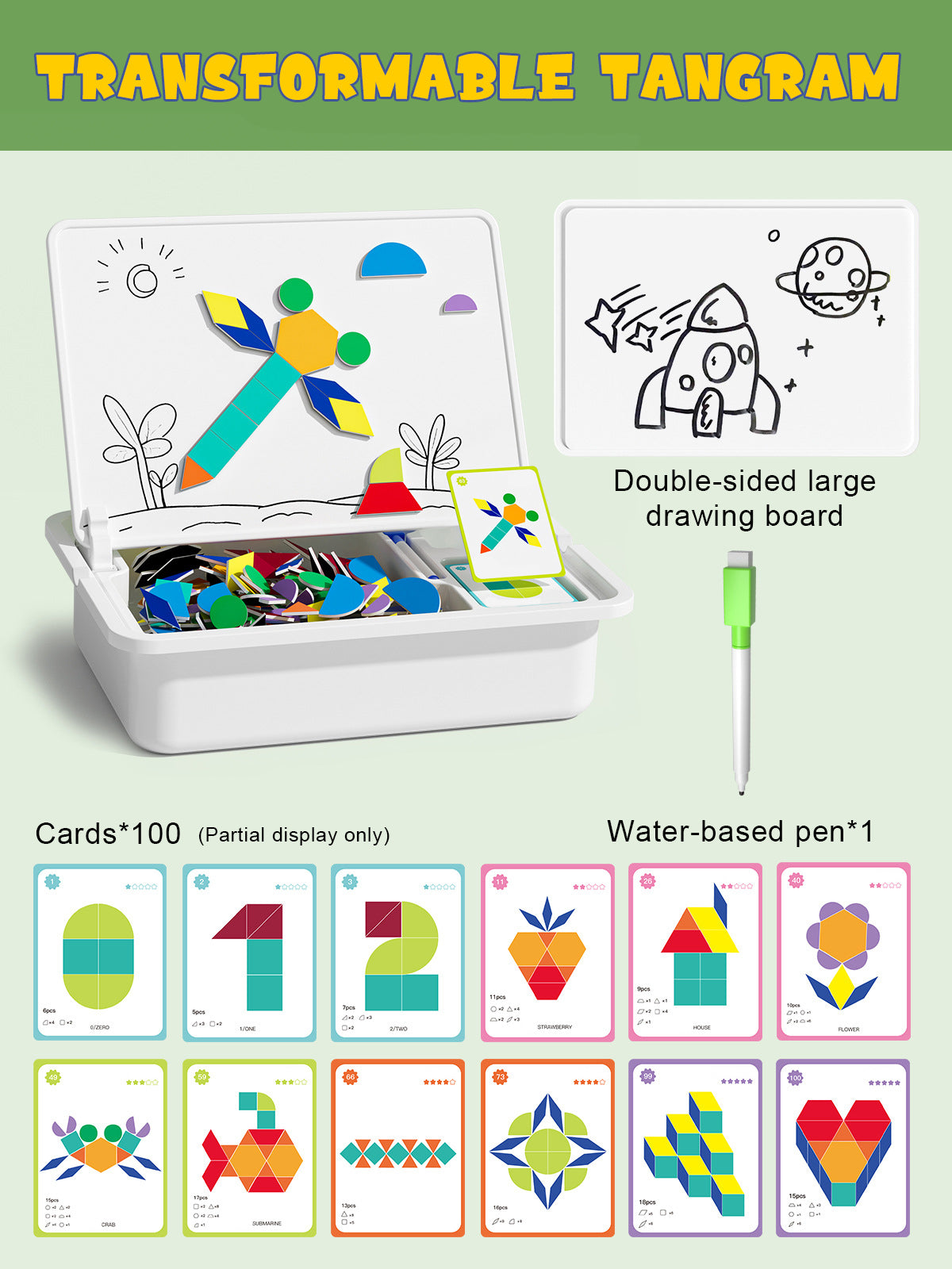 Magnetische puzzels gezicht aankleden reizen spel dubbele kant kleuterschool educatief leren speelgoed voor kinderen