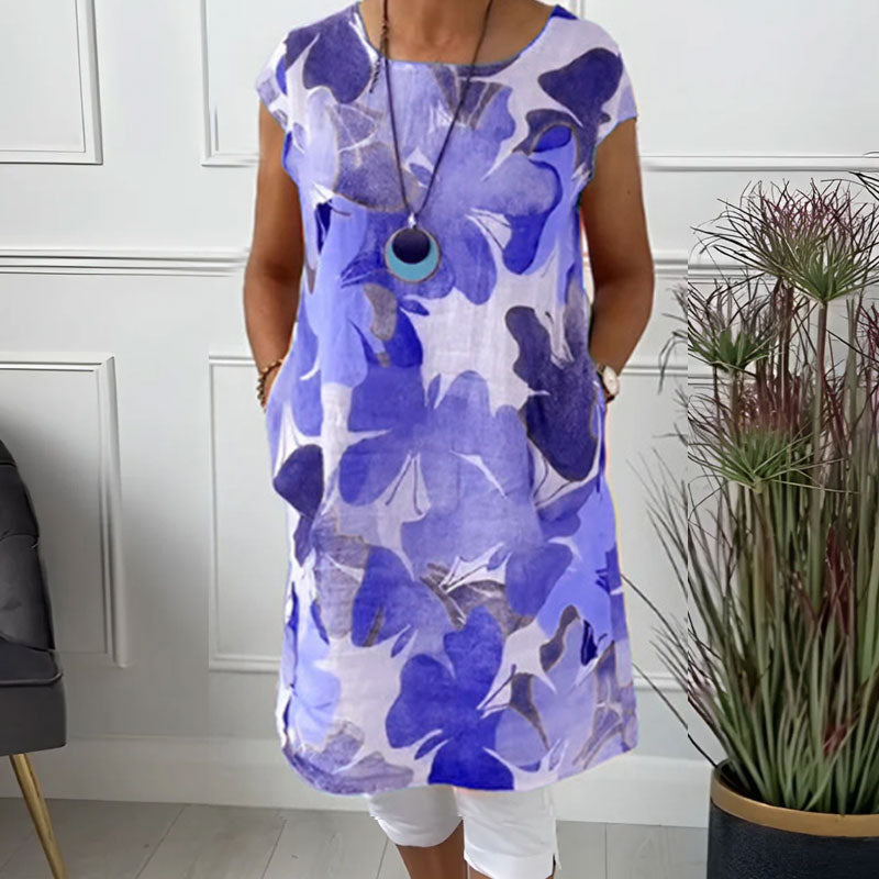 ✨Tijdelijke uitverkoop 39% KORTING🎁Bedrukte jurk met losse zakken